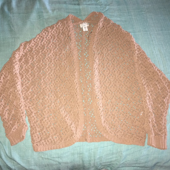 Artelier Nicole Miller batwing cardigan loose-weave M - Picture 1 of 3